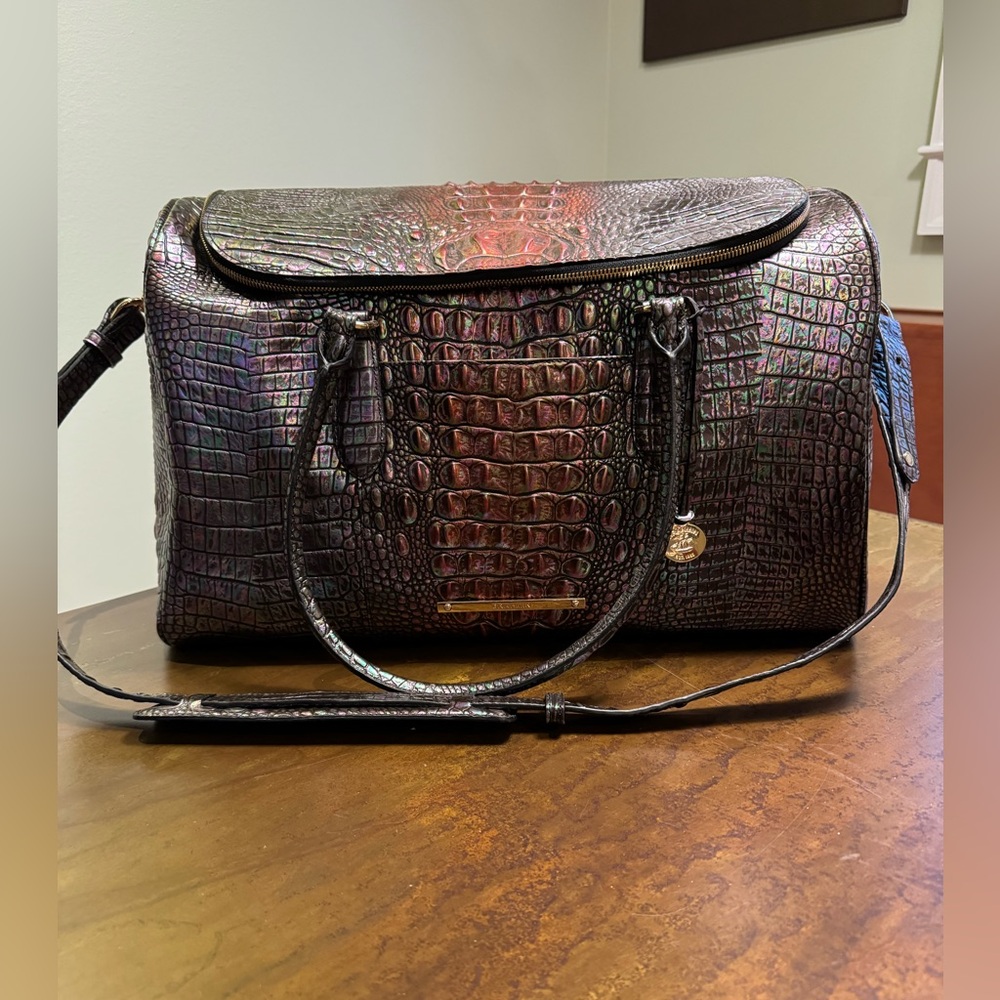 Black Ombré Brahmin Melbourne Collection Talulla Weekender Bag!  Gorgeous!!!